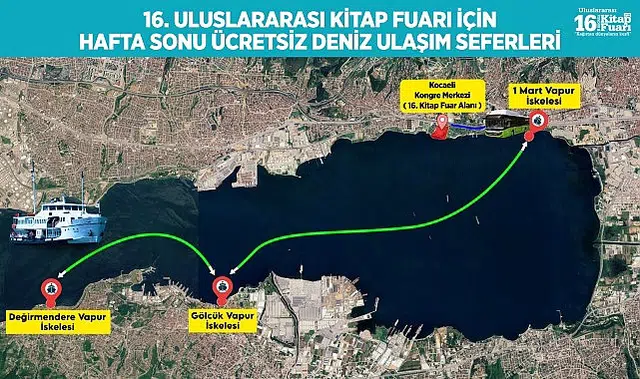 Kitapseverlere denizden fuara konforlu ulaşım